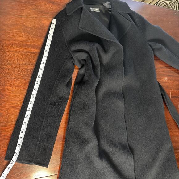 Paco Rabanne Women’s Designer Wrap Coat Sz M Luxury Old Money Classic Wool Blend - Picture 8 of 11